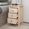 vidaXL Bedside Cabinet 40x35x61.5 cm Solid Wood Pine