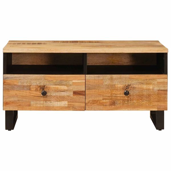 vidaXL Coffee Table Brown 89 x 59.5 x 17 cm Solid Mango Wood