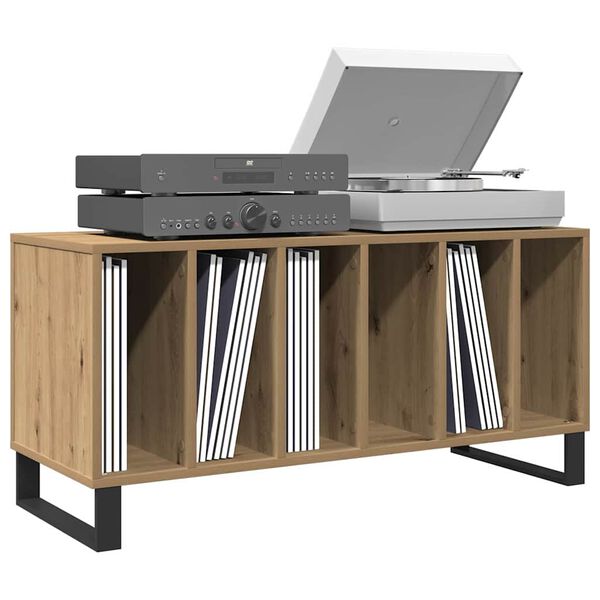 vidaXL Record Cabinet Artisan oak 100 x 38 x 48 cm Engineered Wood