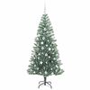 vidaXL Artificial Christmas Tree Snow Flocked with LED Light 180 cm