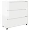 vidaXL Storage Cabinet High Gloss White 80 x 31 x 81 cm