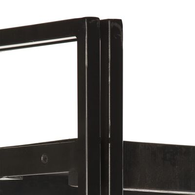 vidaXL 5-Tier Bookcase Black 40x30x180 cm Solid Mango Wood