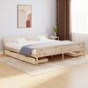 vidaXL Bed Frame without Mattress with 4 Drawers Solid Wood 200x200 cm