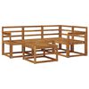 vidaXL Outdoor Sofa Set 5 pcs Natural Solid Acacia Wood