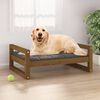 vidaXL Dog Bed Honey Brown 75.5x55.5x28 cm Solid Pine Wood