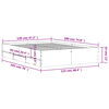 vidaXL Bed Frame with Drawers without Mattress Grey Sonoma 120x190 cm Small Double