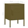 vidaXL Nightstand Olive Green 35x35x51 cm Steel