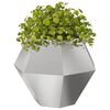 vidaXL Planter Silver 100 x 100 x 80 cm Stainless Steel