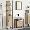 vidaXL Bathroom Furniture Set 3 pcs Sonoma Oak Engineered Wood
