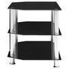 vidaXL TV Cabinet Black 96x46x50 cm Tempered Glass