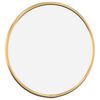 vidaXL Wall Mirror Gold Ø 20 cm Round