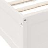 vidaXL Bookcase Bed without Mattress White 75x190cm Solid Wood Pine