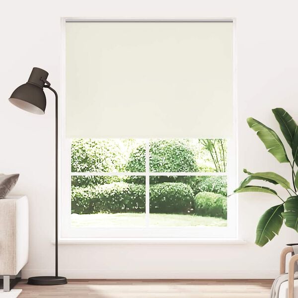 vidaXL Roller blind blackout 144.4x230 cm Fabric Width 140 cm off white