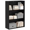 vidaXL Bookshelf Black Oak 80 x 30 x 114 cm Engineered Wood