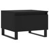 vidaXL Coffee Tables 2 pcs Black 50x46x35 cm Engineered Wood