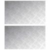 vidaXL Stair Tread 2 pcs 70 x 40 cm Silver Aluminium Rectangular