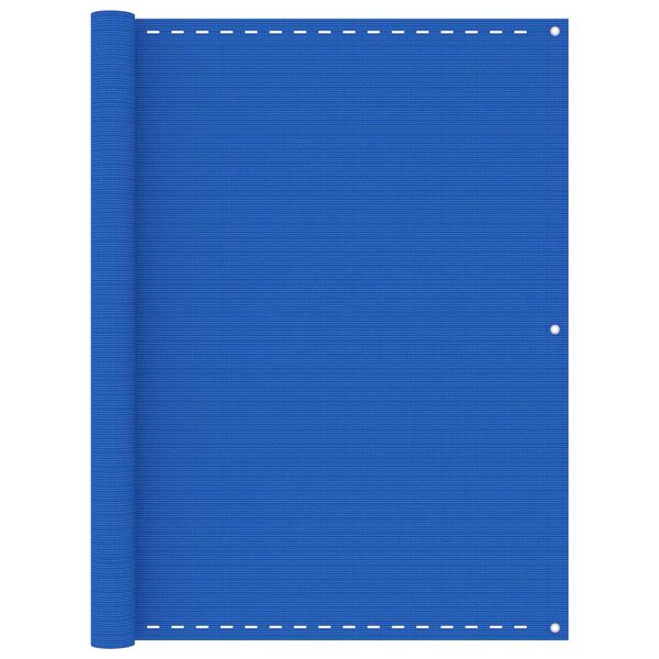 vidaXL Balcony Screen Blue 120x500 cm HDPE