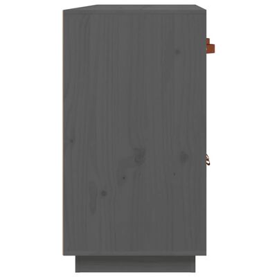 vidaXL Sideboard Grey 98.5x40x75 cm Solid Wood Pine