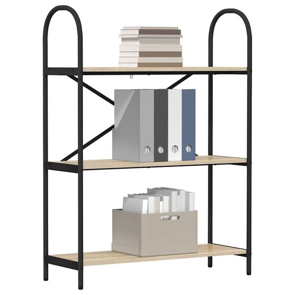 vidaXL Bookshelf Sonoma Oak 80 x 30 x 109 cm Engineered wood