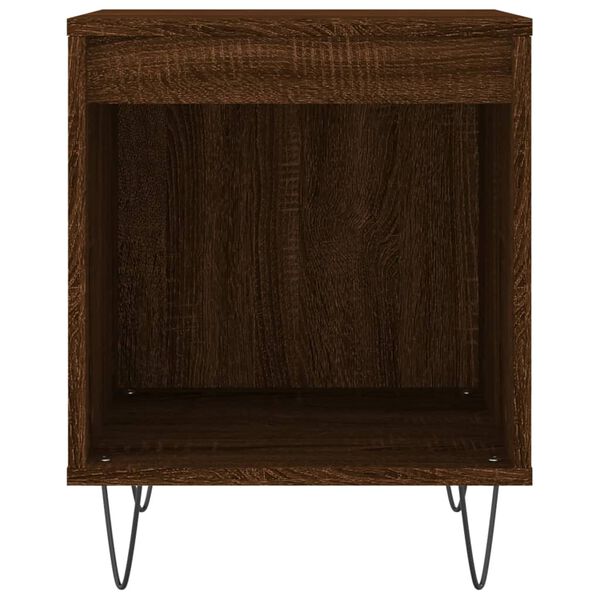 vidaXL Bedside Cabinet Brown Oak 40x35x50 cm Engineered Wood