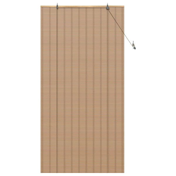 vidaXL Roller Blind with Curtains Manual Nature 110 x 220 cm Bamboo