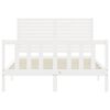 vidaXL Bed Frame without Mattress White 140x190 cm Solid Wood Pine