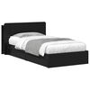 vidaXL Bed Frame with Storage Black 90 x 190 cm Engineered Wood