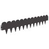 vidaXL Lawn Edging 10 pcs 103 x 20 cm Steel Black