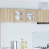 vidaXL Hanging Cabinet with Storage 2 pcs Sonoma Oak 40 x 31 x 40 cm
