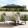 vidaXL Garden Parasol with Wooden Pole Anthracite 299x240 cm