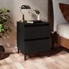vidaXL Bed Cabinet Black 40x35x50 cm Engineered Wood