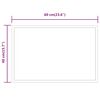 vidaXL LED Bathroom Mirror 60x40 cm