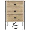 vidaXL Bedside Cabinet Sonoma Oak 42 x 41 x 61 cm Engineered Wood