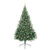 vidaXL Artificial Pre-lit Christmas Tree Green 180 cm PVC