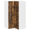 vidaXL Wall Corner Cabinet PORTO Smoked Oak 57 x 57 x 100 cm