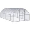 vidaXL Chicken Coop | Silver | Galvanised Steel | Large | Durable | Chicken Coop
