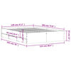 vidaXL Bed Frame with Drawers without Mattress Black 120x190 cm Small Double