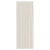 vidaXL Voile Curtains with Rod Pockets 2 pcs Cream