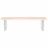 vidaXL Basin Shelf Wall Mounted Steel and Solid Wood Oak