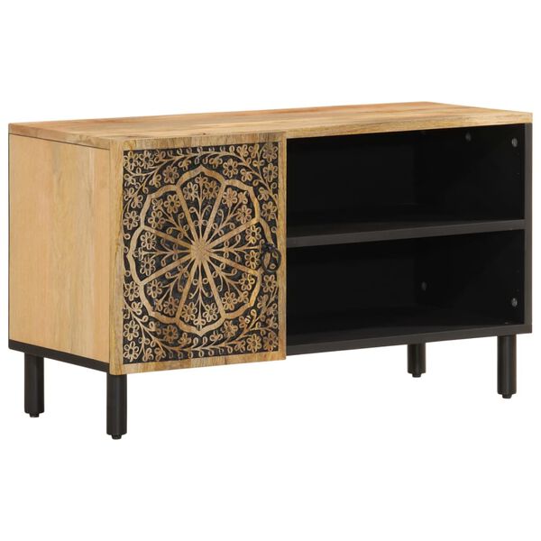 vidaXL TV Cabinet 80x31x46 cm Solid Wood Mango