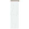 vidaXL Wardrobe BODO White and Brown 151.5x52x176.5cm Solid Wood Pine