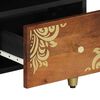 vidaXL TV Cabinet Honey Brown 100 x 33 x 46 cm Solid Mango Wood
