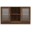 vidaXL Vitrine Cabinet Brown Oak 120x30.5x70 cm Engineered Wood