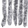 vidaXL Insect Curtain White and Grey 90x200 cm Chenille