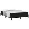 vidaXL Box Spring Bed with Mattress Black 140 x 210 cm Fabric