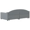 vidaXL Daybed with Trundle without Mattress Light Grey 90x190 cm Single