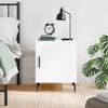 vidaXL Bedside Cabinet White 40x40x50 cm Engineered Wood