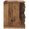 vidaXL Bedside Cabinet with Drawer 2 pcs Old Wood 39 x 39 x 47.5 cm