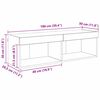 vidaXL TV Cabinet Set Old Wood 100 x 30 x 30 cm Engineered Wood