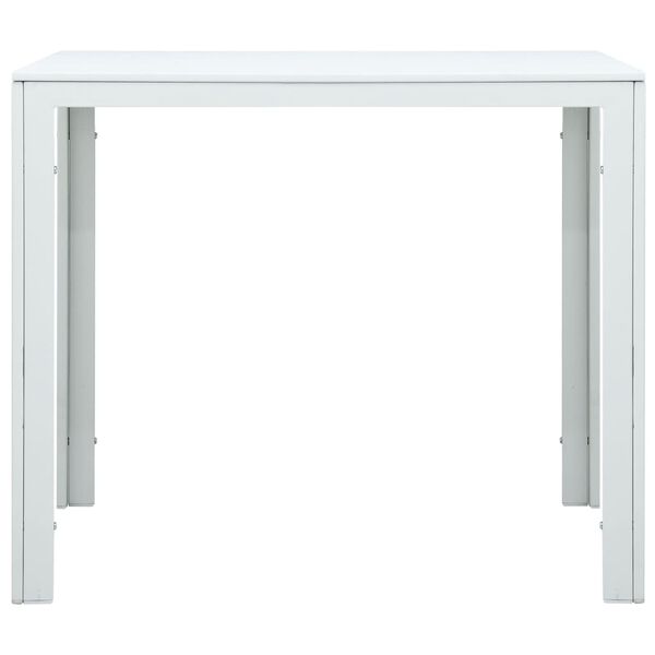 vidaXL Coffee Table White 78x78x74 cm HDPE Wood Look